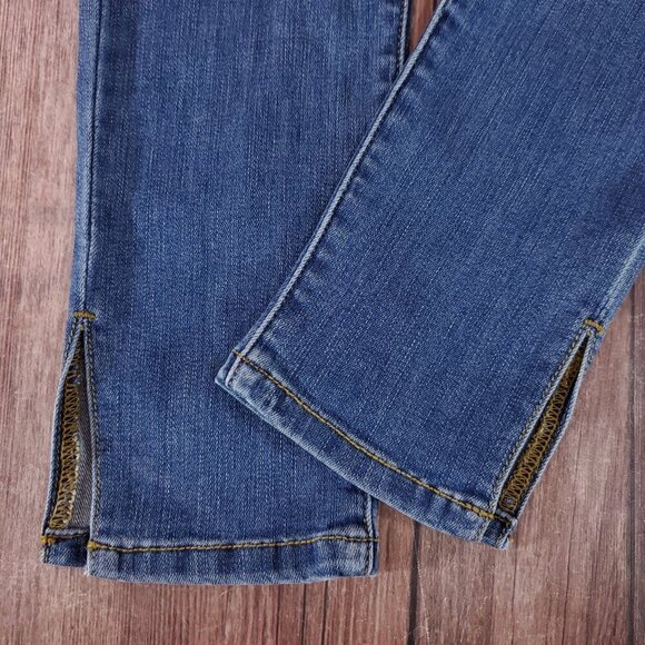 NWT Judy Blue Womens Size 3/26 Skinny Fit Blue Denim Jeans Ankle Slit - Picture 7 of 15